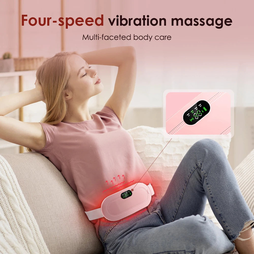 Drug-Free Comfort Women Period Heating Massage Belt