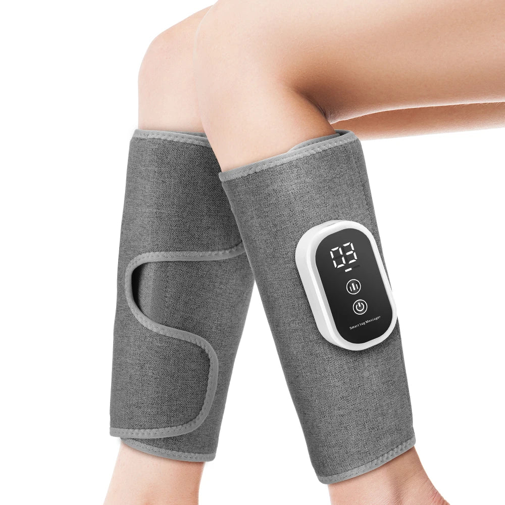 Electric Leg Massager Wireless Rechargeable Air Compression Calf Massage Relax Leg 3 Modes 360° Air Pressure Air Bag Leg Massage